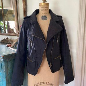 BARBOUR GOLD LABEL Ladies' Hertfordshire Waxed Cotton Biker Jacket